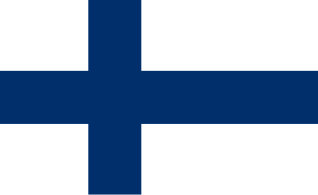 Flags of Finland and Estonia